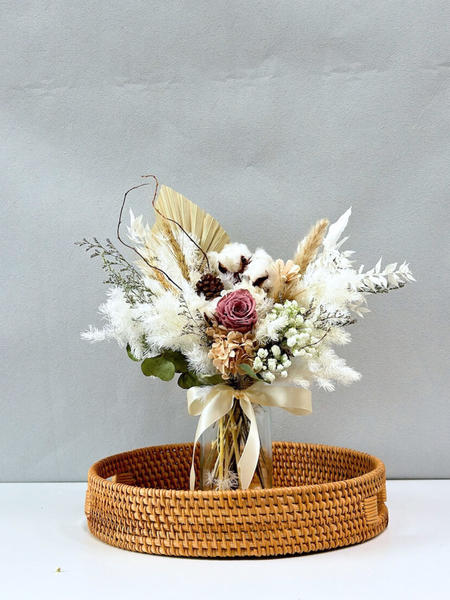 Bohemian Breezy Bayfront Vase (Milktea)