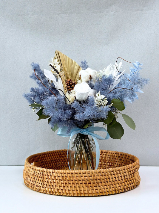 Bohemian Breezy Bayfront Vase (Sapphire)