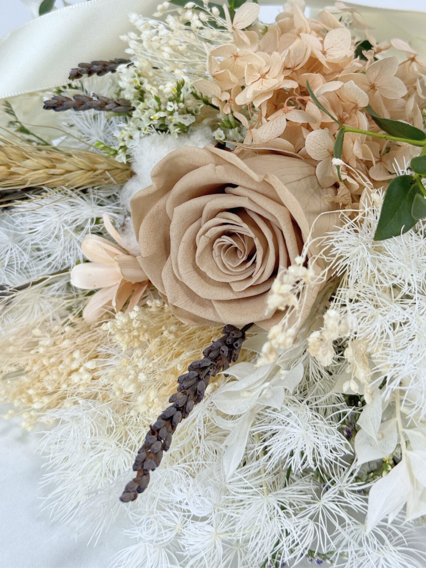 Breezy Bayfront Bridesmaid Bouquet (Khaki)