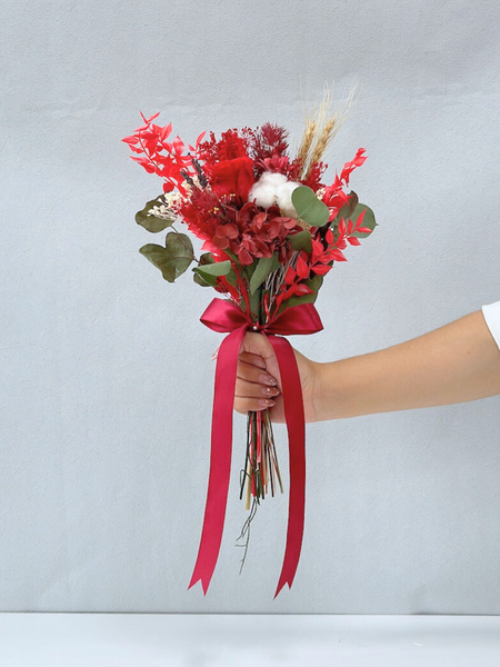 Breezy Bayfront Bridesmaid Bouquet (Red)