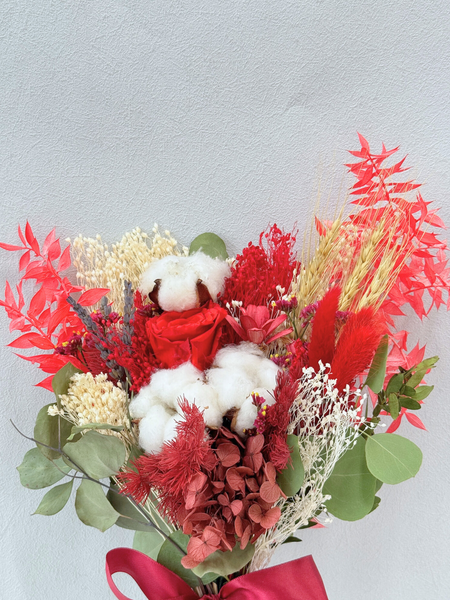 Breezy Bayfront Bridesmaid Bouquet (Red)