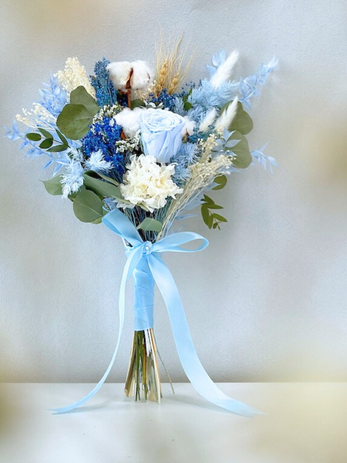 Breezy Bayfront Frontal Bridal Bouquet (Blue)