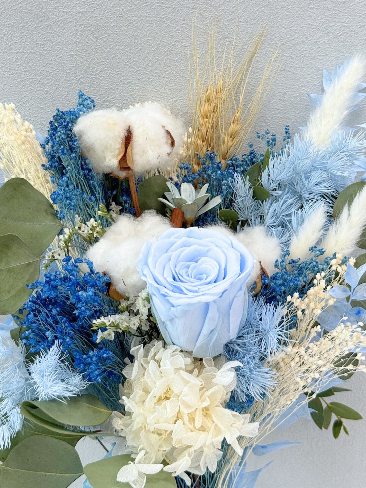 Breezy Bayfront Frontal Bridal Bouquet (Blue)