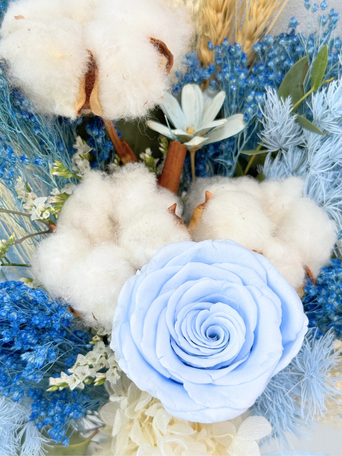 Breezy Bayfront Frontal Bridal Bouquet (Blue)