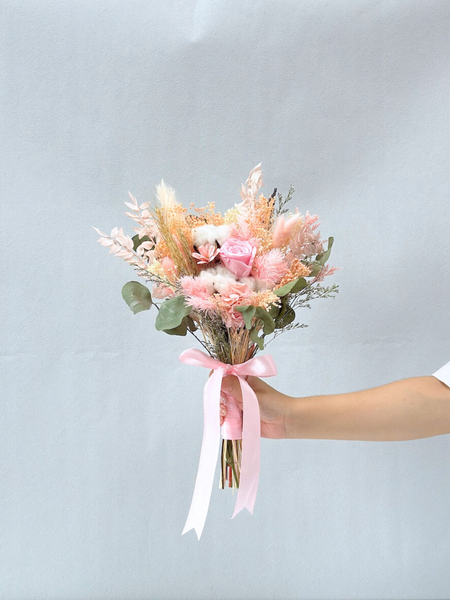 Breezy Bayfront Frontal Bridal Bouquet (Pink)