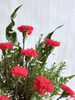 Cheerful Caldecott Carnations Flowers Table Arrangement