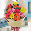 12 gerbera handbouquet