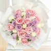 30 Pastel Roses Hand Bouquet