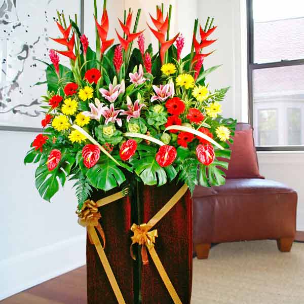 Heliconia &amp; Anthurium Opening Flowers Delivery