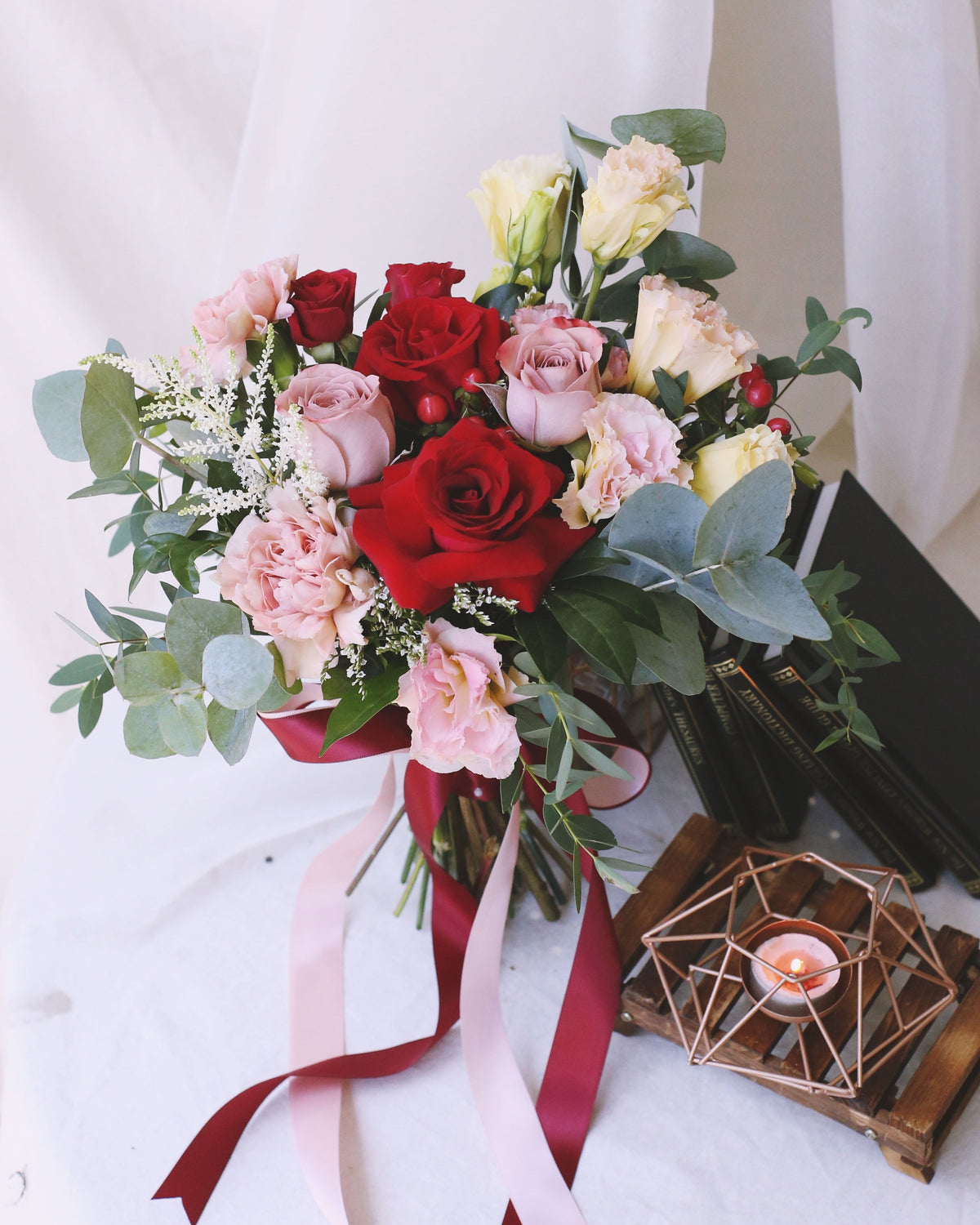 Charming Chinatown Frontal Bridal Bouquet