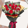 10 Red Roses Hand-Bouquet Delivery