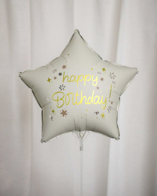 Happy Birthday Star Balloon