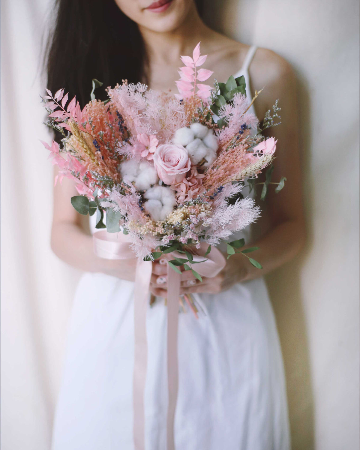 Breezy Bayfront Frontal Bridal Bouquet (Pink)