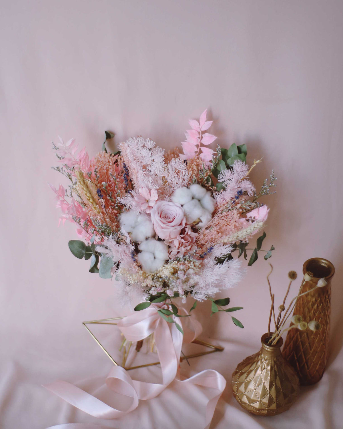 Breezy Bayfront Frontal Bridal Bouquet (Pink)