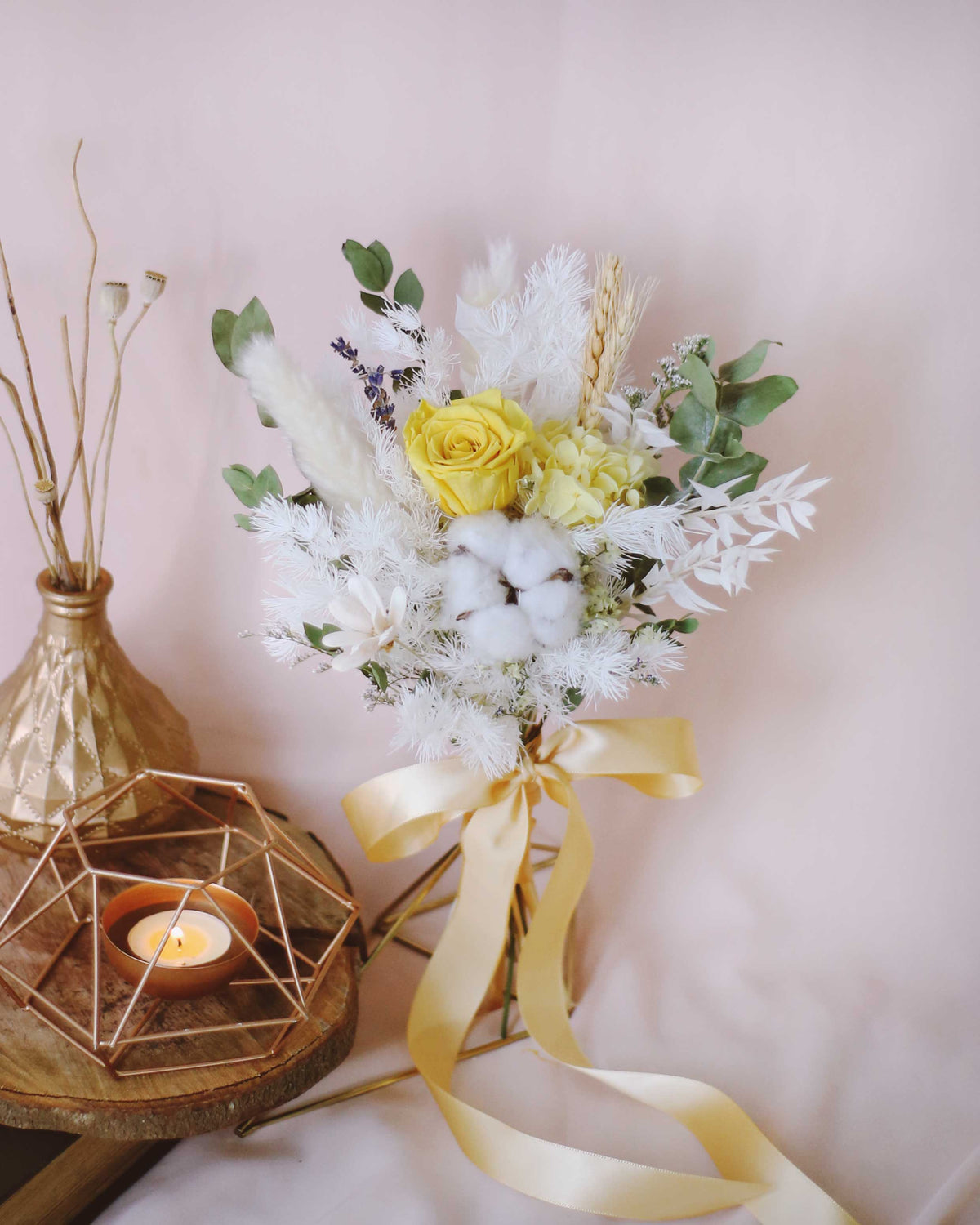 Breezy Bayfront Bridesmaid Bouquet (Yellow)