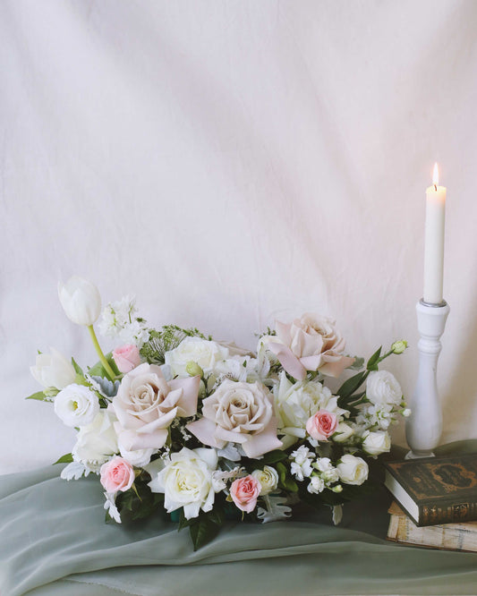 Wedding Table Centrepiece Frontal - Muted