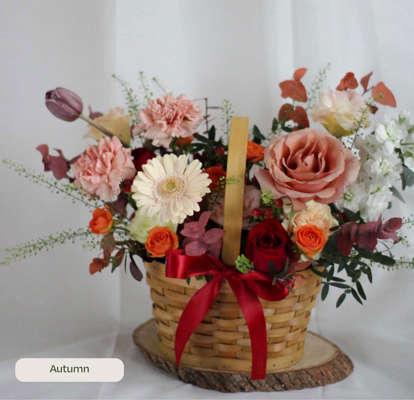 Daily Surprise In A Basket - Fresh Flowers